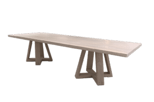 Reclaimed Elm Plank Table - X Base