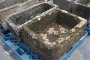Antique Lime Stone Planter