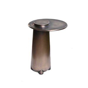 Alma occasional – solid bronze with warm patina