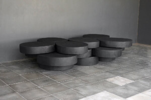 Charcoal Puzzle Table
