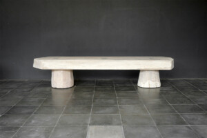 Teak Lesung Bench in Weathered Finish