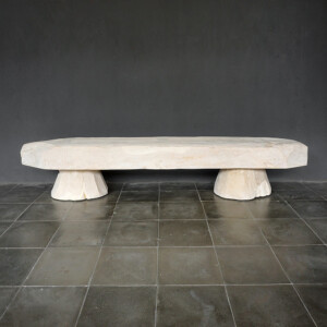Teak Lesung Bench in Weathered Finish